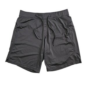 Hylete (Men's Medium) Training Shorts Gray Above Knee Drawstring Athletic Gym‎